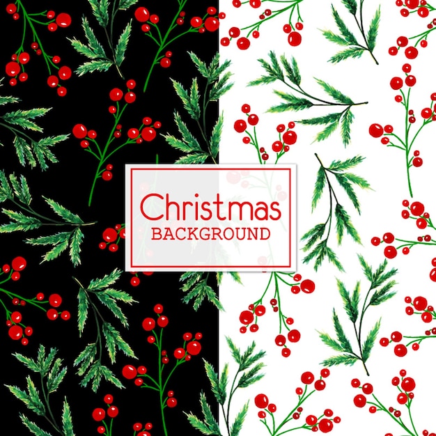 Premium Vector | Watercolor christmas background