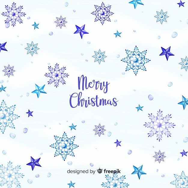 Free Vector | Watercolor christmas background