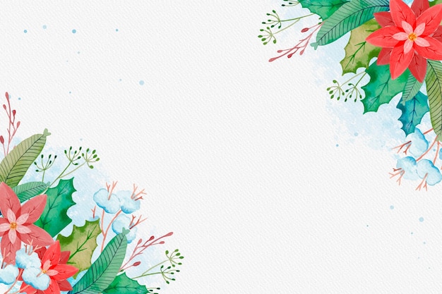 Premium Vector | Watercolor christmas background