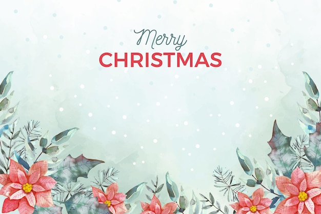 Premium Vector | Watercolor christmas background