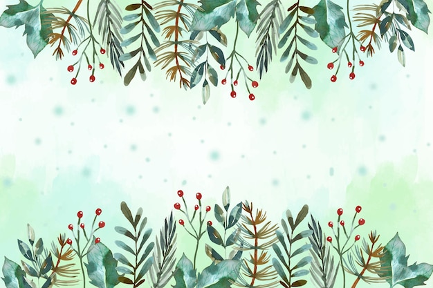 Free Vector | Watercolor christmas background