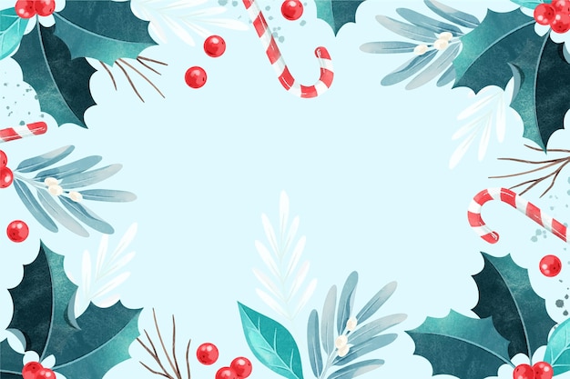 Free Vector | Watercolor christmas background