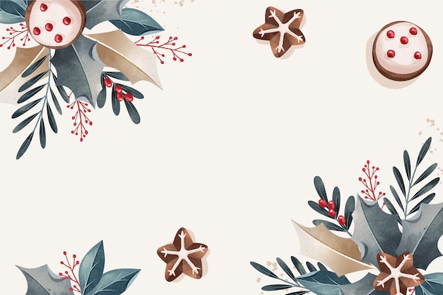 Free Vector | Watercolor christmas background