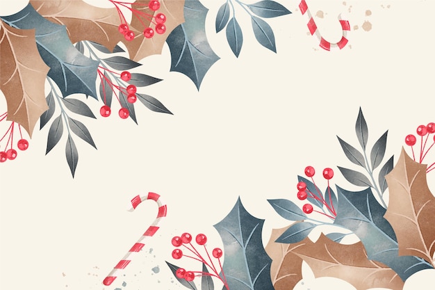 Free Vector | Watercolor christmas background