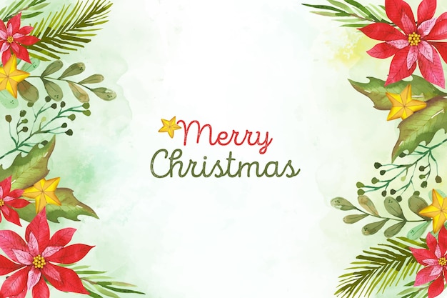 Free Vector | Watercolor christmas background