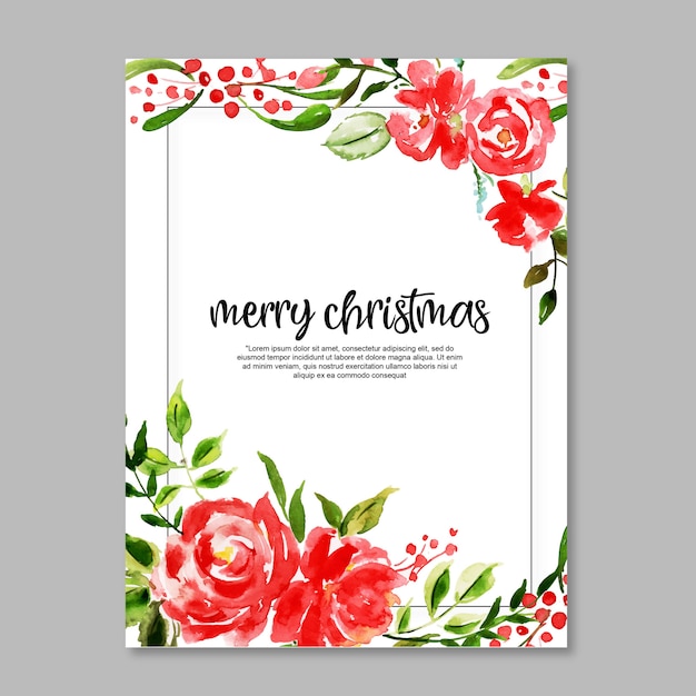 Premium Vector | Watercolor christmas pattern background