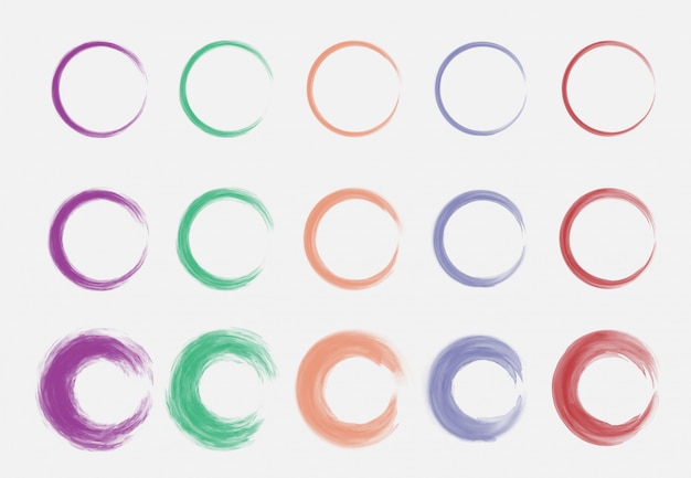 Download Premium Vector Watercolor Circle Frame