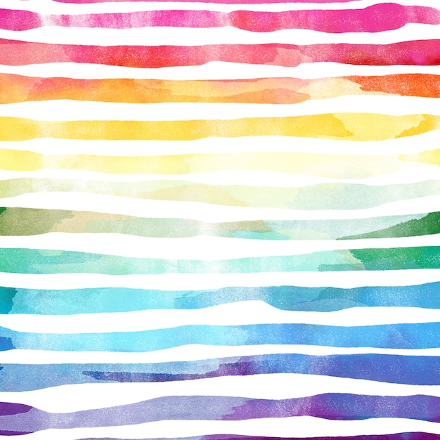 Download Watercolor colorful rainbow background | Premium Vector