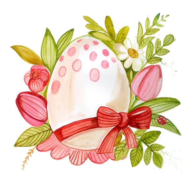 Free Vector | Watercolor easter sale illustration