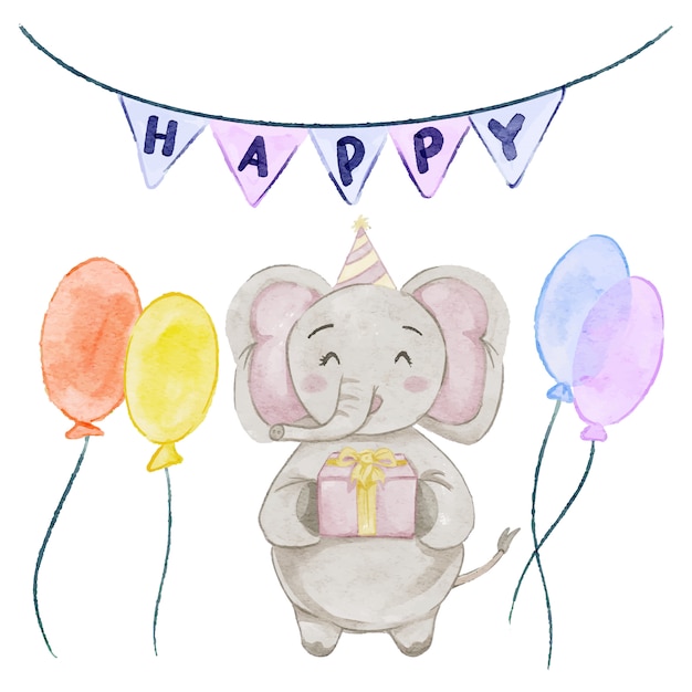 Free Free Watercolor Elephant Svg 888 SVG PNG EPS DXF File
