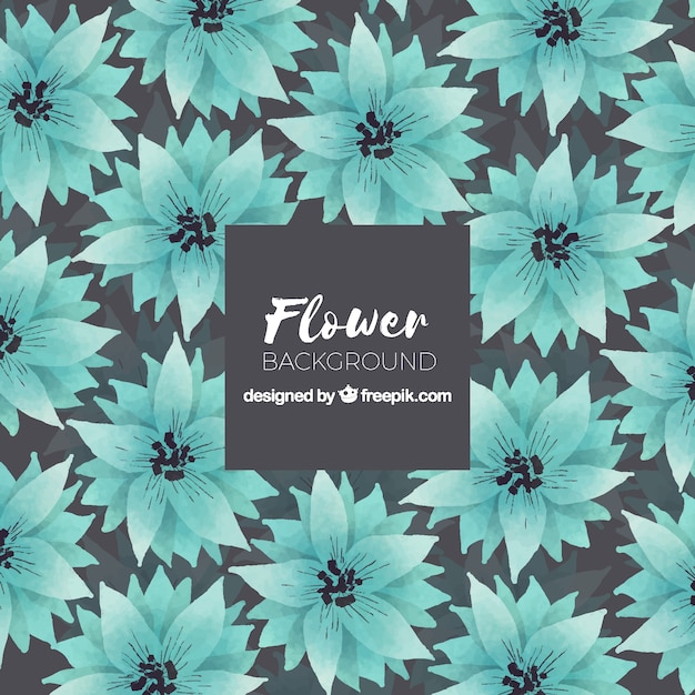 Free Vector | Watercolor floral background with colorful style