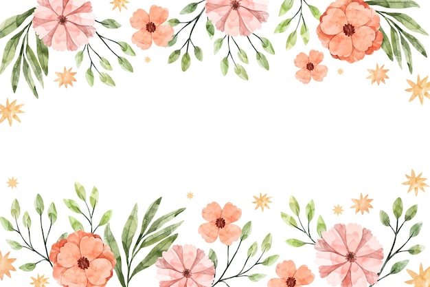 Download Watercolor floral background | Free Vector