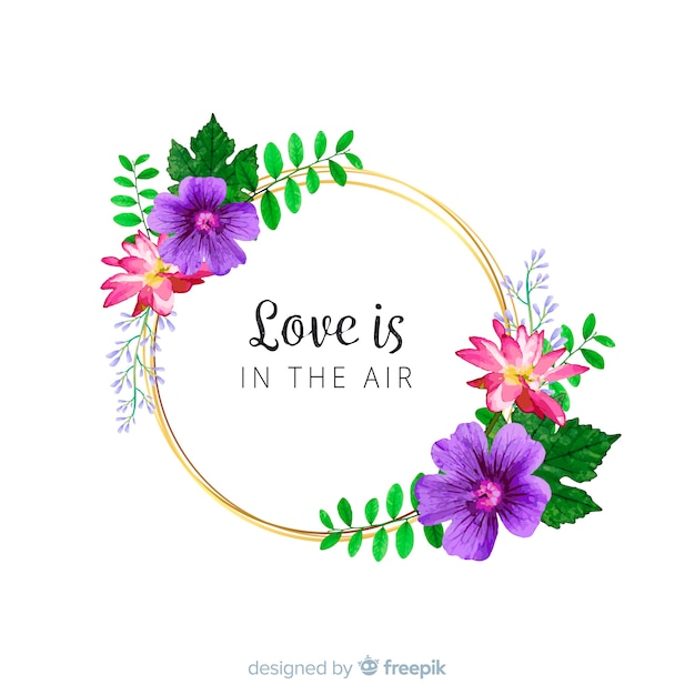 Watercolor floral background Vector | Free Download