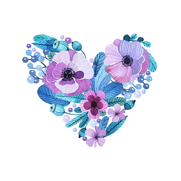 Download Watercolor floral design Vector | Free Download