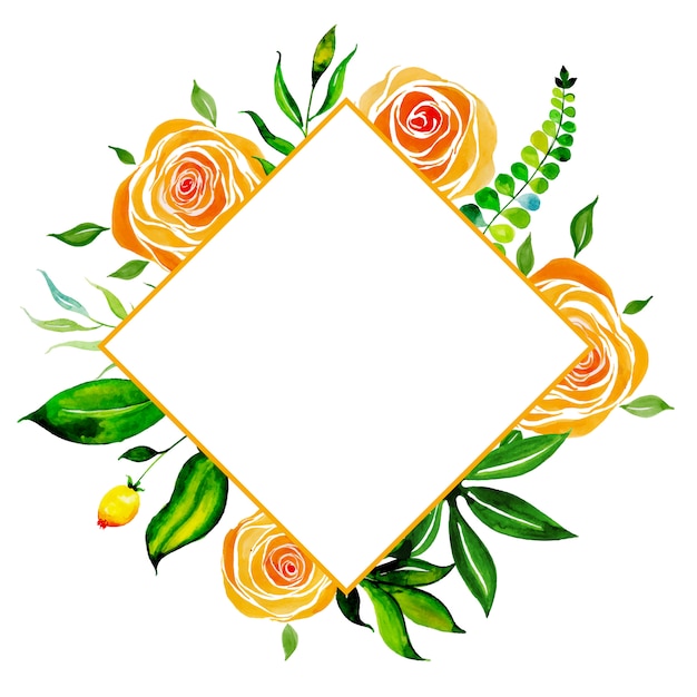 Watercolor Floral Frame Multi-Purpose Background Free Vector Watercolor Floral Frame Multi-Purpose Background Free Vector