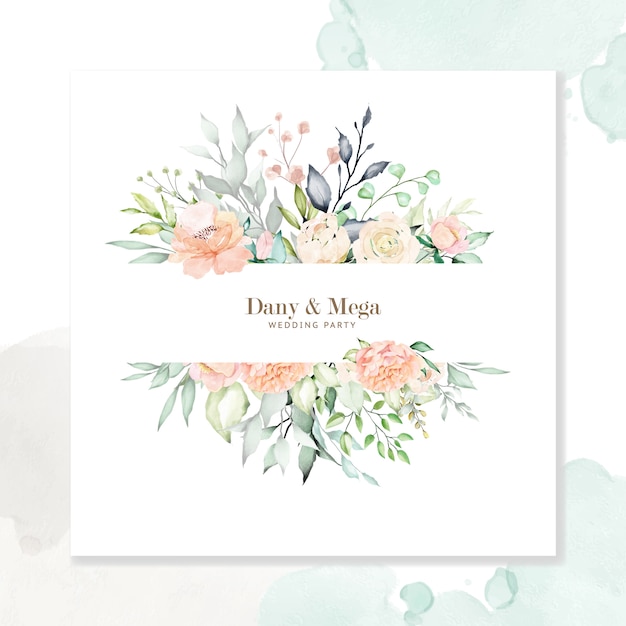 Download Premium Vector | Watercolor floral frame multi-purpose ...