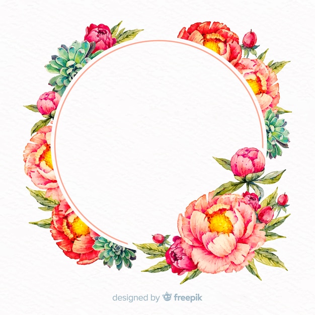 Download Free Download Free Watercolor Floral Frame With Blank Banner Vector Freepik Use our free logo maker to create a logo and build your brand. Put your logo on business cards, promotional products, or your website for brand visibility.