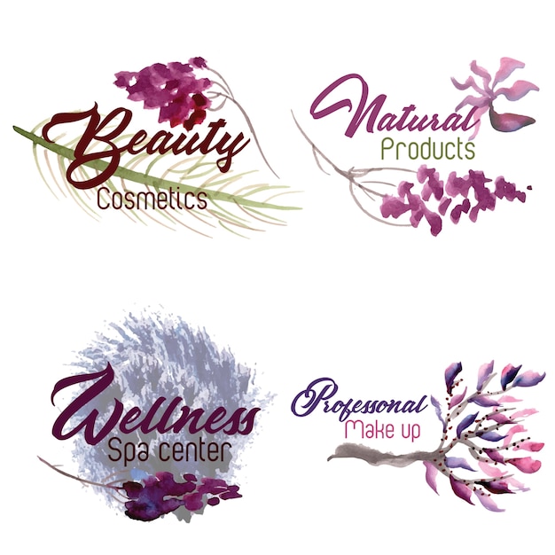 Download Free Watercolor Floral Logo Collection Free Vector Use our free logo maker to create a logo and build your brand. Put your logo on business cards, promotional products, or your website for brand visibility.