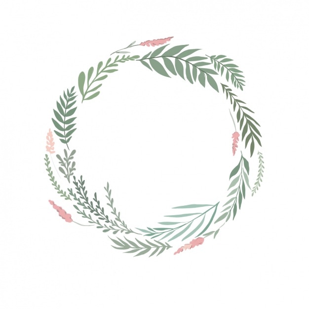 Download Free Vector | Watercolor floral wreath