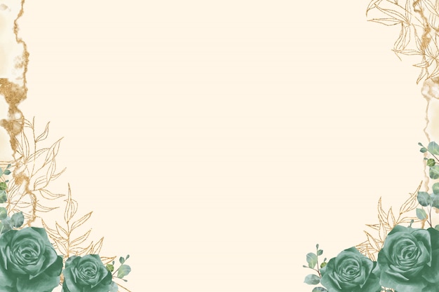 水彩花背景パステルカラー プレミアムベクター