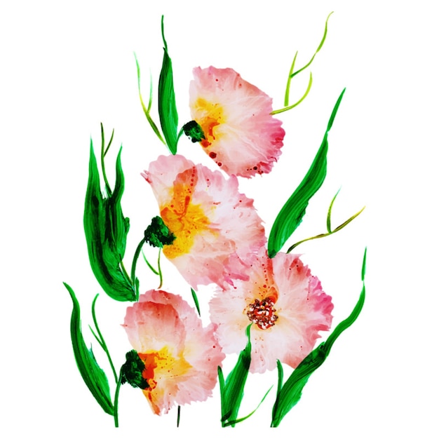 Download Free Vector | Watercolor flowers