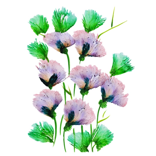 Premium Vector | Watercolor flowers