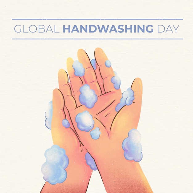 Premium Vector Watercolor Global Handwashing Day Illustration