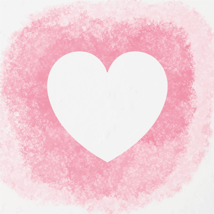 Premium Vector Watercolor Heart Frame