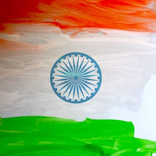 Watercolor indian flag background | Free Vector