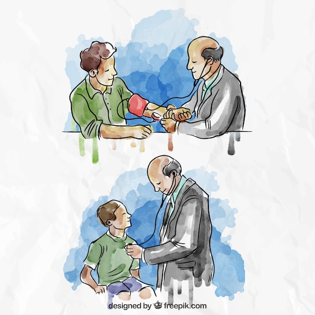 Watercolor Medical Situations
Illustrations