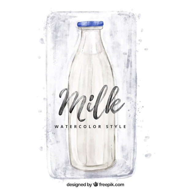 Download Free Download This Free Vector Watercolor Milk Bottle Use our free logo maker to create a logo and build your brand. Put your logo on business cards, promotional products, or your website for brand visibility.