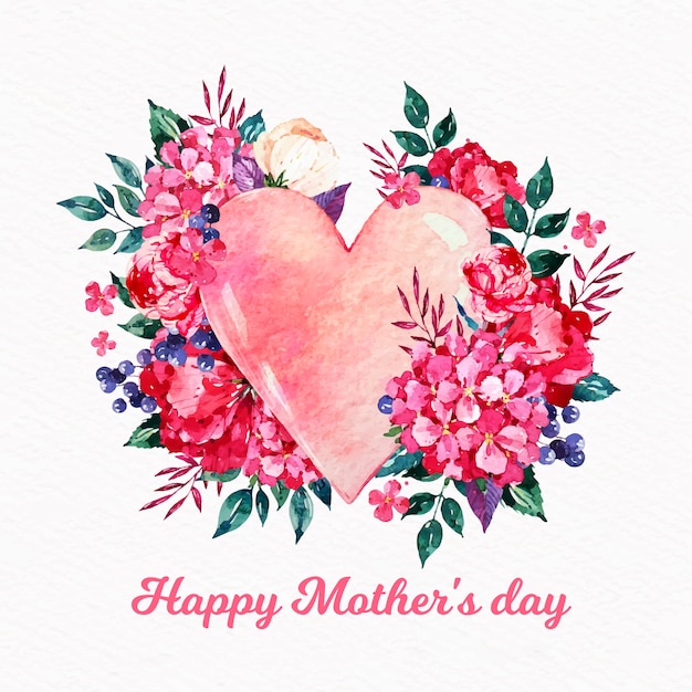 Free Vector | Watercolor mother's day concept