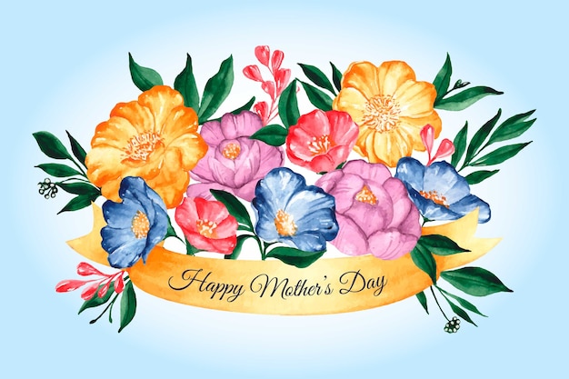 Free Vector Watercolor Mothers Day Concept