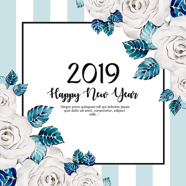 Premium Vector | Watercolor new year background