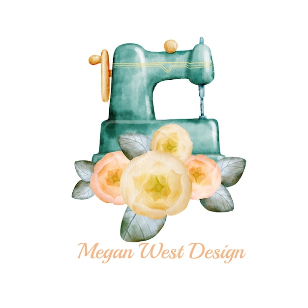 Download Free Watercolor Sewing Logo Design Premium Vector Use our free logo maker to create a logo and build your brand. Put your logo on business cards, promotional products, or your website for brand visibility.