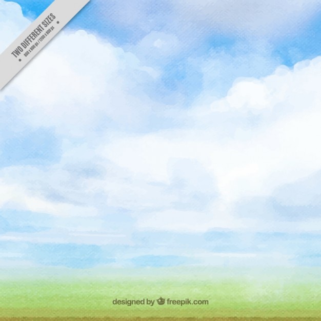 Watercolor Sky Background