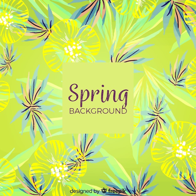 Free Vector | Watercolor spring background