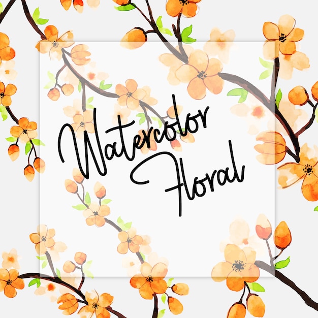 Watercolor Spring Floral Multipurpose
Background