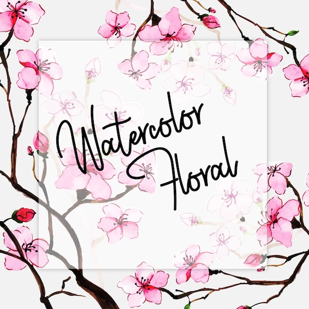 Watercolor Spring Floral Multipurpose\
Background