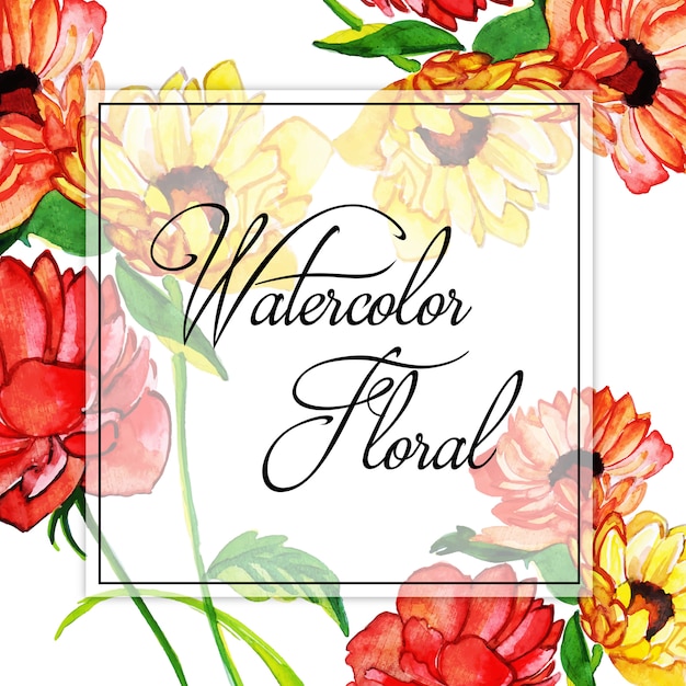 Watercolor Spring Floral Multipurpose\
Background