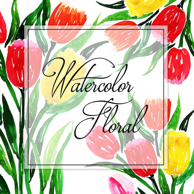 Watercolor Spring Floral Multipurpose
Background