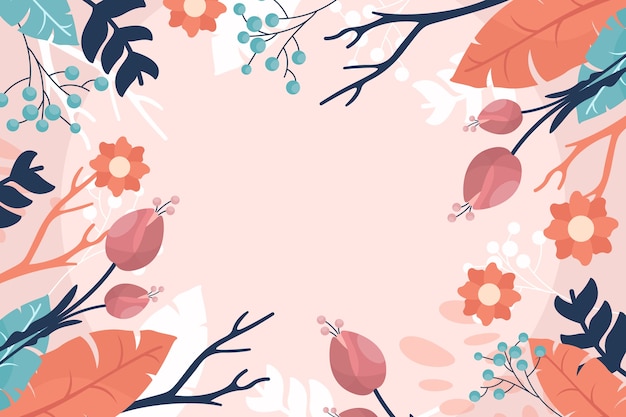 Free Vector Watercolor Spring Wallpaper Theme