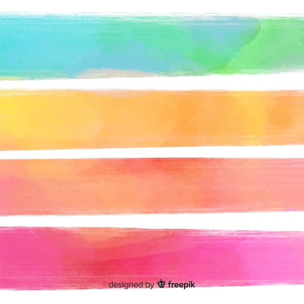 Free Vector | Watercolor stripes background