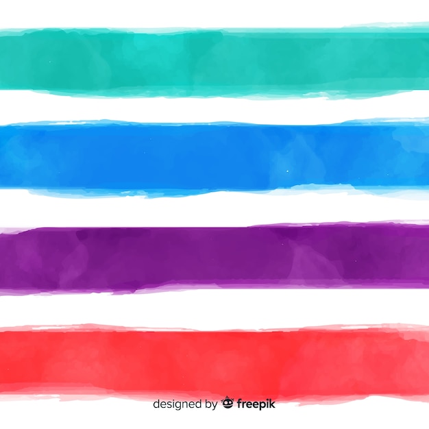 Free Vector | Watercolor stripes background