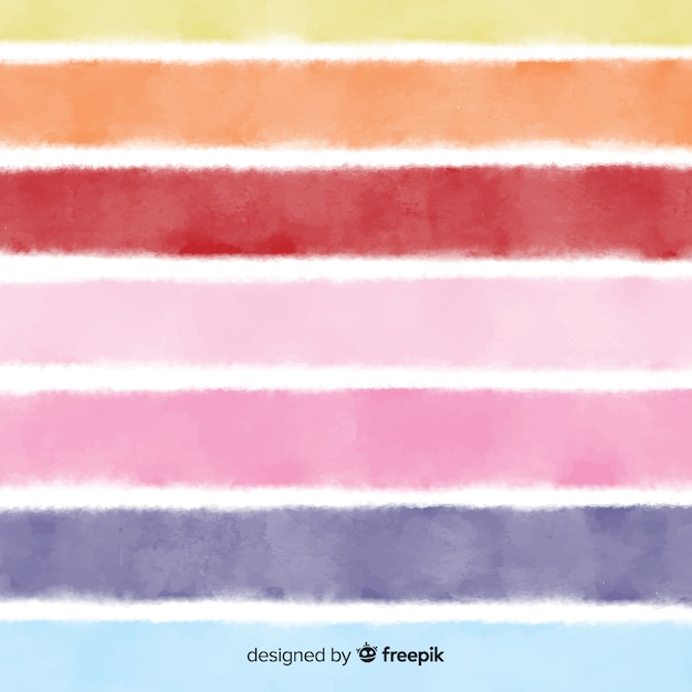 Watercolor stripes background | Free Vector