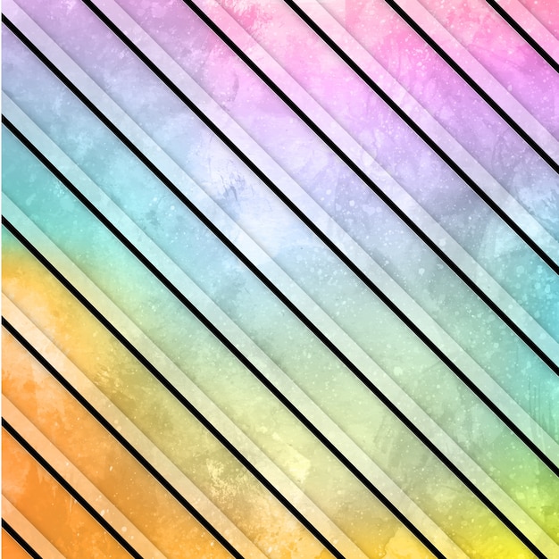 Watercolor stripes pattern background | Premium Vector