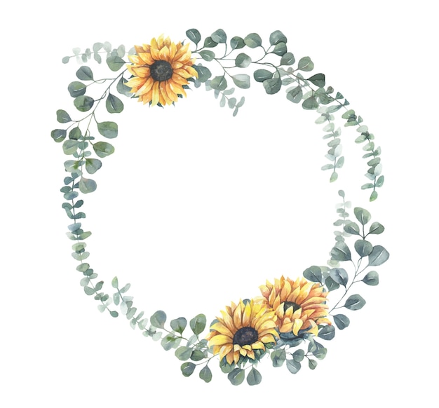Free Free 349 Free Sunflower Wreath Clipart SVG PNG EPS DXF File