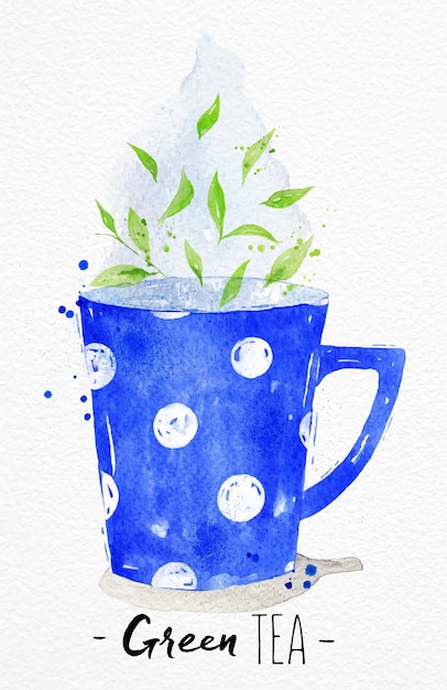Download Premium Vector | Watercolor tea cup