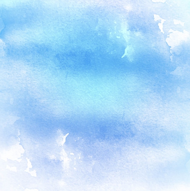 Free Vector Watercolor Texture Blue Color