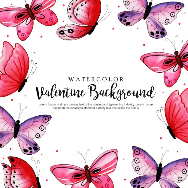 Premium Vector | Watercolor valentine background